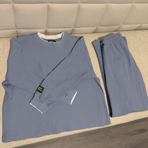 Daily Drills SET! Layered Thermal Crew + Pants in mist